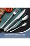 24-Piece Stainless Steel Flatware Set with Hanging Silverware Holder, Service for 6 Cutlery Set with Spoons Forks Knives, Dishwasher Safe Tableware for Home and Kitchen - 2