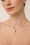 Women's Necklace with Zircon Stone Whale Tail Figure - 4