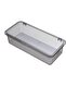 Utensil Storage Container, Portable Transparent Dustproof Flatware Tray for Kitchen (Grey) - 5