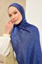 شال قطني صغير من نايا مونوغرام ساكس - 2