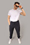 Men's Baggy Style Parachute Fabric Sweatpants with Zippered Pockets and Elastic Cuffs - 5