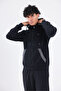 Modal Fabric Hooded Zippered Men's Sweatshirt with Contrast Detail - 5