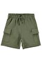 Basic Cargo Pocket Capri for 2-5 Years - Khaki