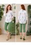 Oversized Colorful Patterned White Shirt - 2