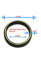 حلقة فارغة رقم: 18، حلقة دائرية مغلقة، حلقة حقيبة، حلقة معدنية 10 قطع