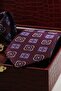 Burgundy Men's Gift Box - Tie with Handkerchief, Cufflinks, Tie Clip Kmk202 - 3