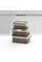 Shanta 3-piece Set Bamboo Storage Organiser With Lid 36x26x17cm - Natural - 6