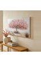 Oak Tree Canvas Art 60x3x120cm-pink