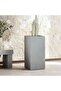 Eldora Polyresin Rectangle Planter 34x34x71cm - Grey