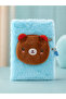 Locked Memory Book with 3D Figures, Plush Daily Memory Notebook, A5 Lined