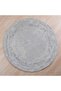 Tessera Modern Abstract Rug Dia 120cm - Grey - 4