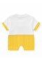 Baby Girl Patterned Short Sleeve Shorts Jumpsuit - 3