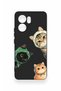 Oppo Reno 13F Compatible Cat Team Patterned Silicone Case - 3