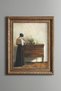 White Floral Still Life - Vintage Patterned Frame - Thick Model - 2