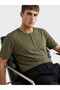 Peak New Season Henley Collar Men's Combed Cotton T-Shirt - 2
