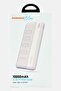 10000mAh Slim Power Bank Dual Usb-A Output, White