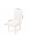 Stretchable Chair Cover – Stretch Fabric , Non-Slip, Washable, Modern Cover with Thick Elastic - 5