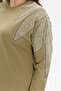 Stone Detailed Comfortable Fit Long Women's Dress - 7