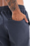 Modal Blend Soft Textured Men's Jogger Sweatpants with Contrast Piping Detail - 7
