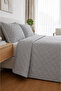 Elegance Double Bedspread Set |   230X250 cm |   Velvet Touch, Timeless Elegance |   Aleda Gray - 2