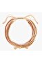 “Copper” Women’s Bracelet, 18K Yellow Gold (0.360g) & Czech Seed Beads, Handmade Adjustable - 8