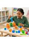 Pack of 3 Cube Squeeze Ball Stress Relief Toy Squishy Sensory Fidget Gel Cubes Soft Stretchy Squeeze Toy for Kids and Adults Anxiety Relief Desk Toy Red Blue Green Orange Mix Colors - 3