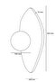 Only Travertine Marble Green Striped Opal Glass Globe Wall Sconce G9 Bulb Included Modern Lamp Chandelier with Chain Switch - 8