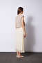 Pleated Skirt with Elastic Waistband Ecru - 4