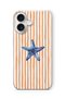 iPhone 17 Compatible Starfish Patterned Transparent Phone Case