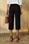 Women's Linen Blend Elastic Waist Capri Pants – Comfortable Cut Summer Casual Shorts Pants - 3