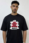 Bts Arirang_1 Design Printed Oversize Black T-Shirt