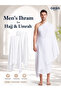 Premium 100% Cotton Ihram for Men – 2-Piece White Hajj & Umrah Towel Set, Soft Absorbent Ahram, Lightweight Islamic Pilgrimage Clothing