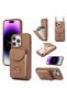 Compatible with iPhone 17 Pro Max / 18 Pro Max - Leather Strap Protective Phone Case with Leather Wallet and Ring, Neck Strap - 4