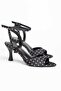 Ronda Polka Dot Women's Ankle Strap Heeled Sandals - 5