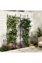 Black Metal Garden Trellis– Rustproof Large Arch Trellis for Climbing Roses, Vegetables, Vines & Flowers – Outdoor Plant Support & Privacy Screen, 2 Sets - 3
