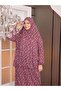 Women's Prayer Gown - Two-Piece Flower-Patterned Seasonal Sweat-Proof Jersey Fabric - Comfortable Fit - 6