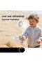 Pink Handheld Spray Fan with Mist – Dual-Purpose Portable Clip-On Fan and 4 Adjustable Wind Speed Mini Cooling Fan - 8