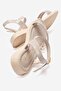 Stoned 3-Strap Women's Sandals Beige Yanki̇ - 4