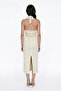 Halter Neck Midi Dress with Shell Accessories Natural - 6