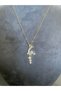 Steel Moon Star Y Necklace with Zircon Stone Gold Color Women's Necklace 316L Stainless Jewelry Gem - 6
