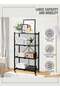 Foldable Storage Rack Metal Black 126x71x35cm - 4