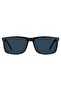 UV Protected Sunglasses Blue Frame Dark Grey Shaded Mirror Lens 58mm - HG-1337/S-PJP - 2