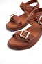 İk 2075 Flat Sole Belt Buckle Sandals - 3