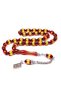 Yellow Red Vermeil Powdered Amber Prayer Beads 12X8 mm - 2