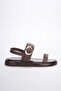 Women's Bitter Brown 2cm Heel Height Summer Comfortable Sandals Tr27My05C - 2