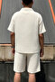 Male, Apash Collar, Summer, 100% Cotton, Muslin Weaving, Top-Down Suit G14-303 - 7
