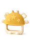Crabby Silicone Teether with Holding Ring Yellow - 6