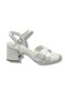 405-26 Skin Leather Cross Strap Thick Heel Anatomical Women's Sandals (7cm) - 2