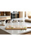 Modern Design 3-Piece Glass Spice Set - Large Volume Transparent Spice Jar Group 14X12 - 2