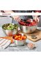 Stainless Steel Mixing Bowls with Airtight Lids, Nesting Design Salad Bowls Set, Mixing Ingredients, for Serving, flour Mixing Bowl and Storing 22,26 CM 2 Pieces,Big,medium - 4